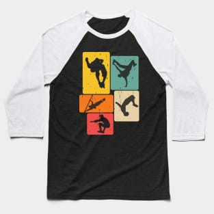 Parkour Freerunner Traceur Retro Freerunning Baseball T-Shirt